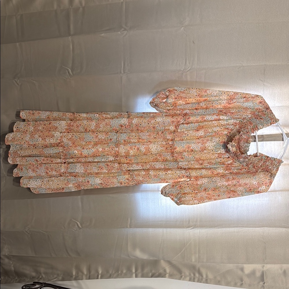 Entro Floral Ruffle Maxi Dress